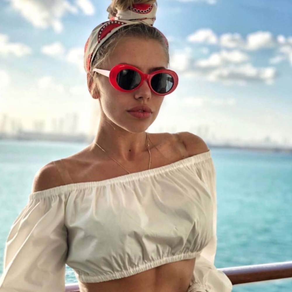 NWT Kurt 90's Oval Oversized Vintage Sunglasses